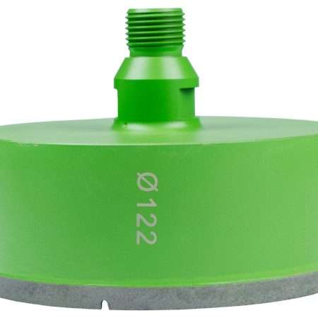 Eibenstock Gyémánt nedves fúrófej, R½“, Ø 122 mm, 40 mm használható hossz, csempe, kőagyag, természetes kő